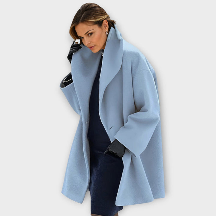 Anastasia | Elegant Oversized Wool Coat With Shawl Collar
