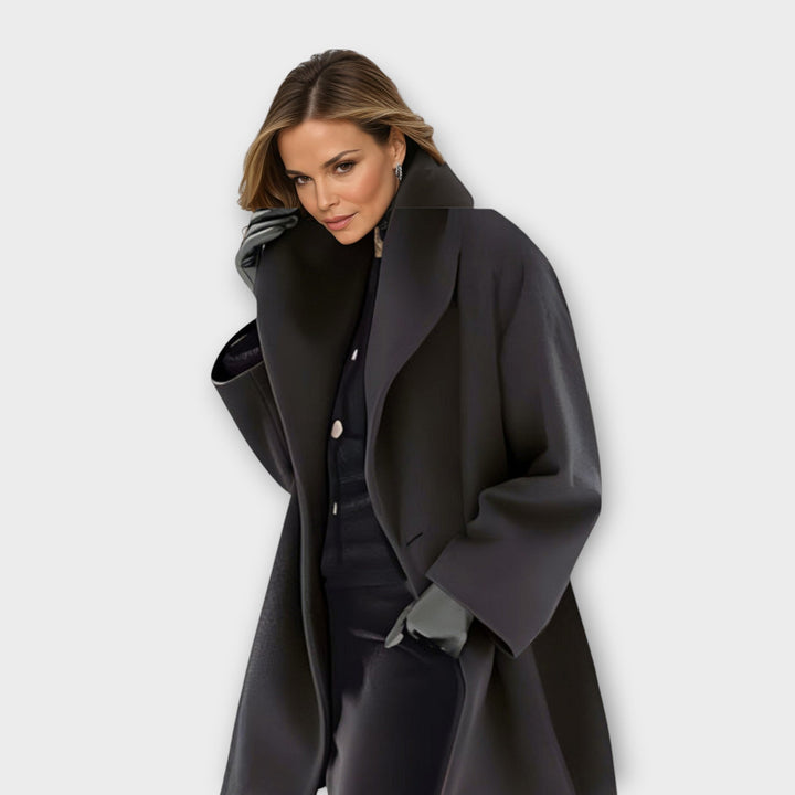 Avery | Elegant Oversized Wool Coat With Wrap Silhouette