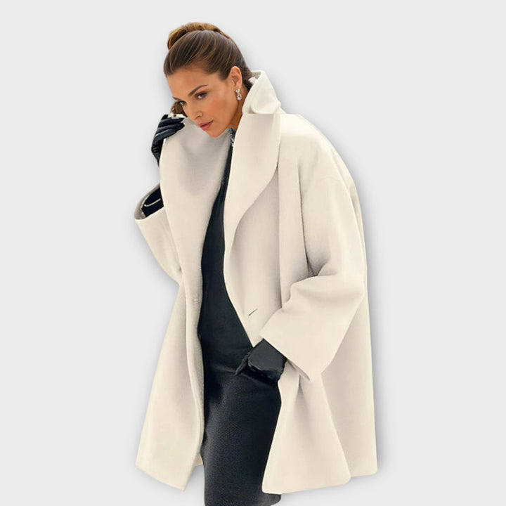 Avery | Elegant Oversized Wool Coat With Wrap Silhouette