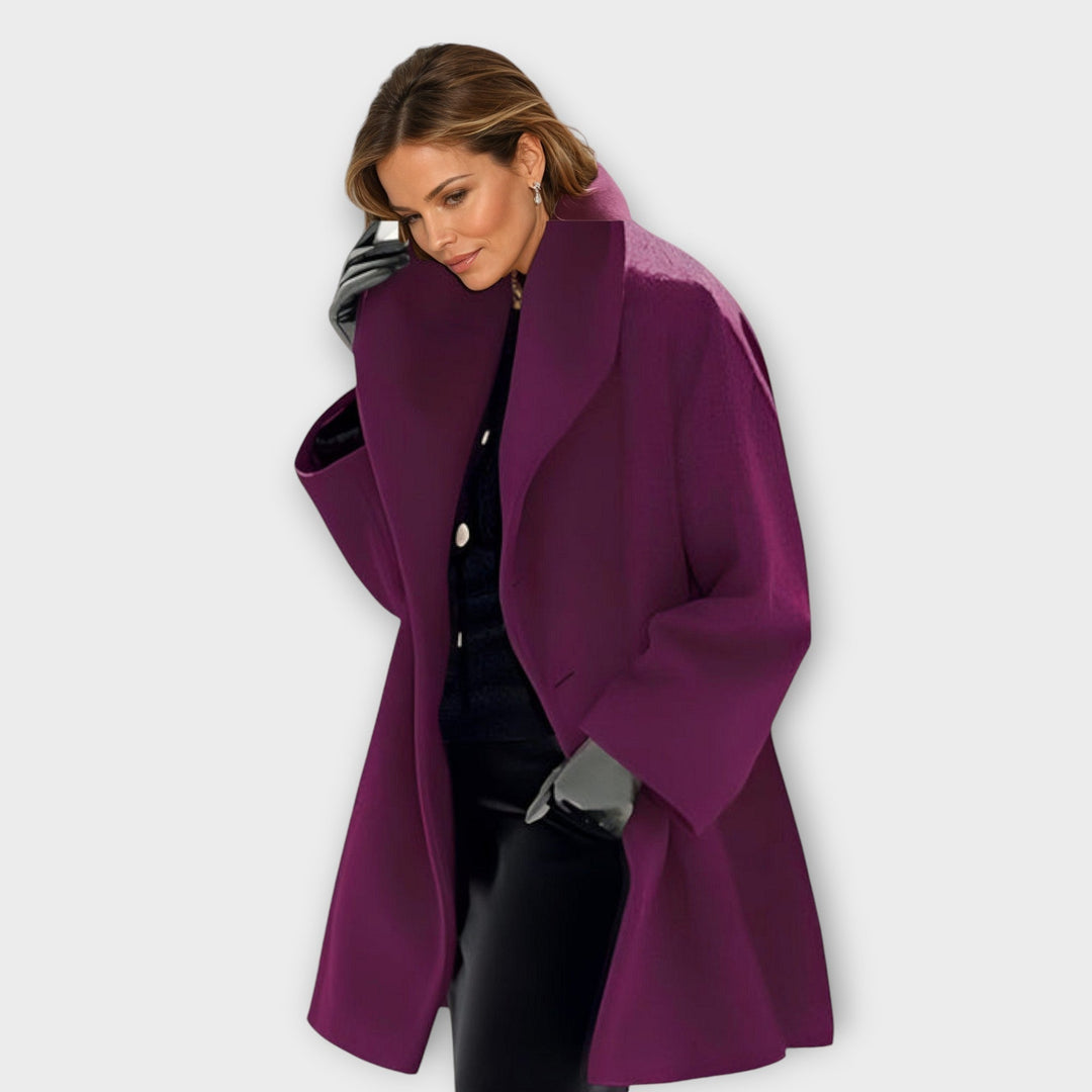 Odette | Elegant Shawl Collar Oversized Coat Women