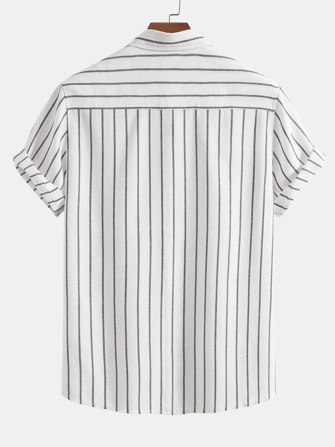 Raphael | Elegant Striped Short Sleeve Linen Set Men
