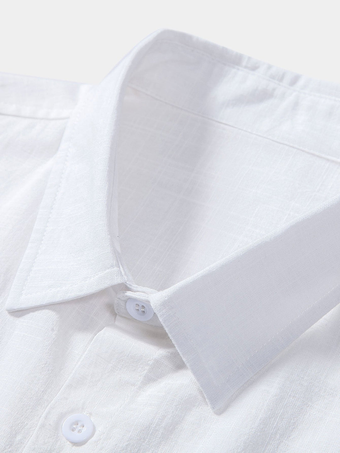 Naples | Stylish Linen Short Sleeve Shirt & Striped Shorts Set Men