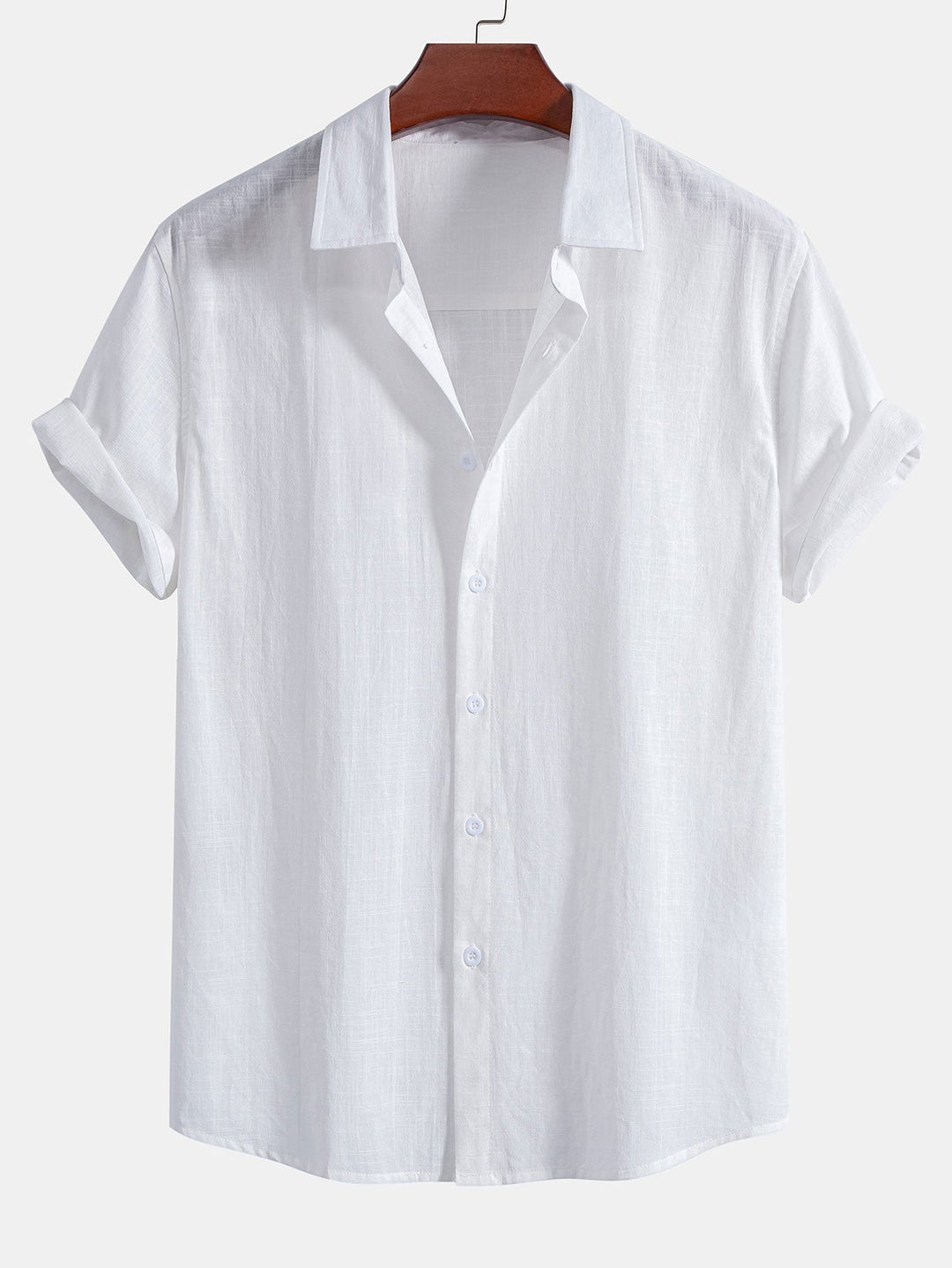 Naples | Stylish Linen Short Sleeve Shirt & Striped Shorts Set Men