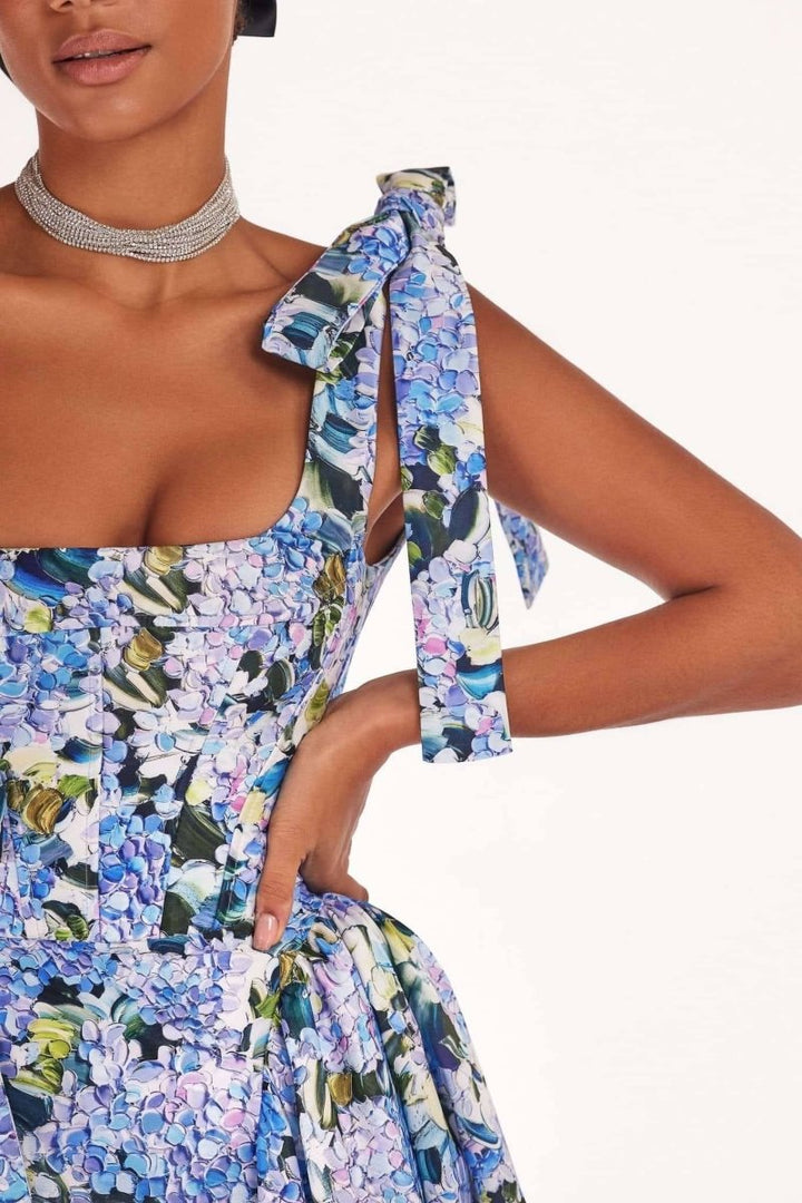 Kacey | Elegant Floral Print Off-Shoulder Maxi Dress