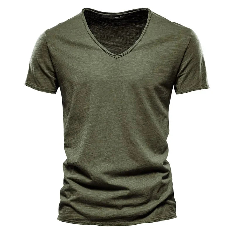 Chloe | Stylish Cotton V-Neck Summer T-Shirt Men