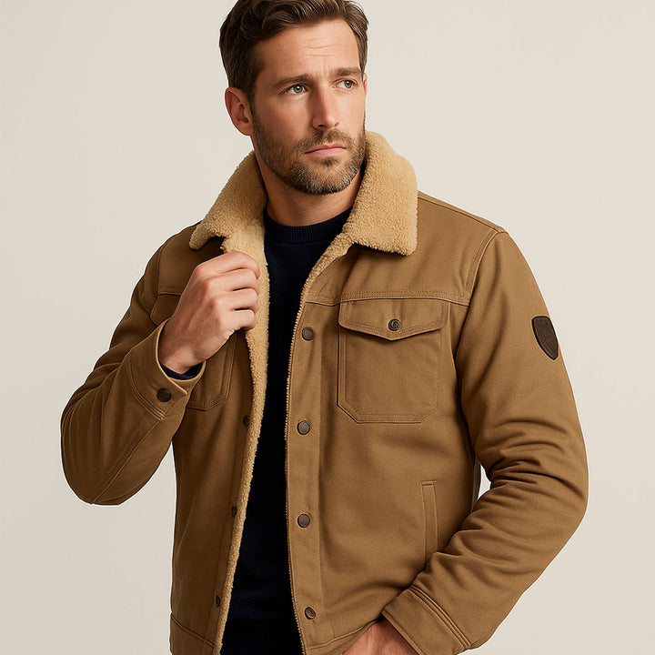 Margot | Stylish Fleece Lined Winter Jacket With Button Details