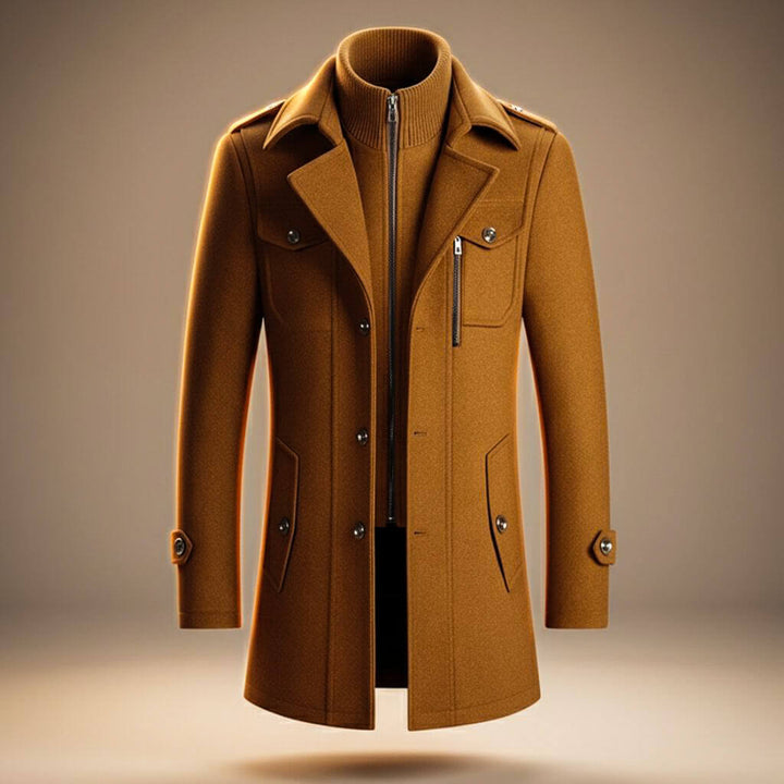 Margot | Elegant Virgin Wool Overcoat With Double-Breasted Design