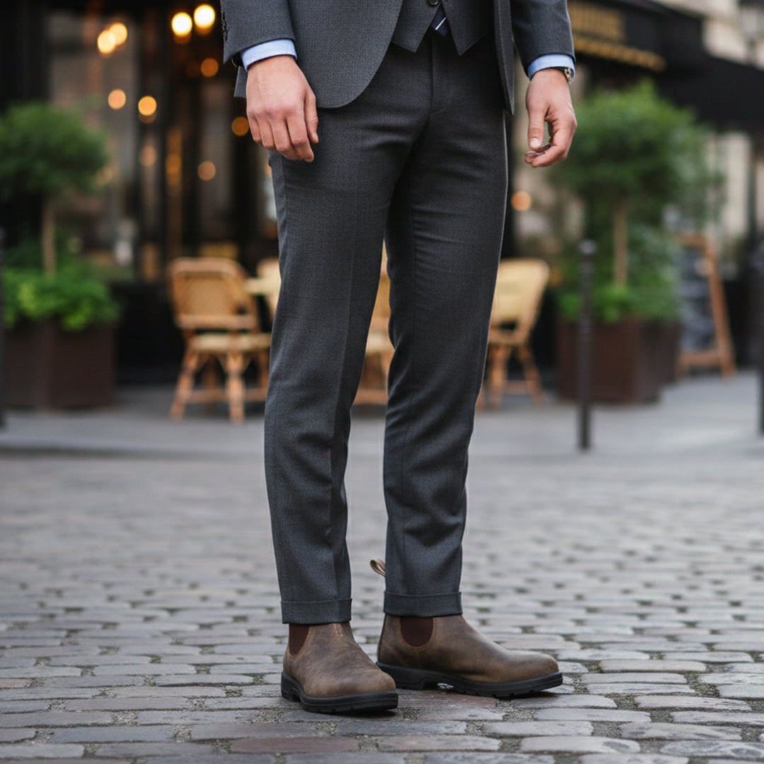 Margot | Sleek Suede Chelsea Boots Men Premium Leather Slip-On