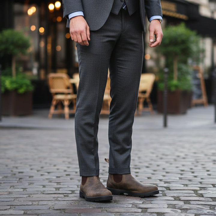 Margot | Sleek Suede Chelsea Boots Men Premium Leather Slip-On