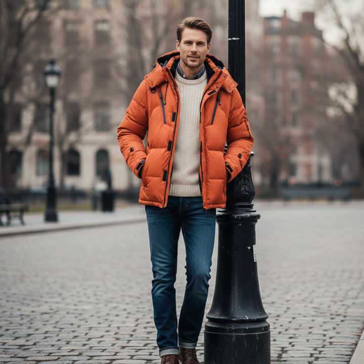 Serena | Stylish Quilted Down Puffer Jacket With Hood