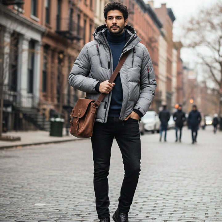 Serena | Stylish Quilted Down Puffer Jacket With Hood