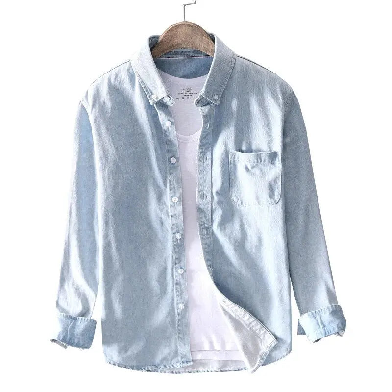 Margot | Chic Long Sleeve Denim Button Up Shirt