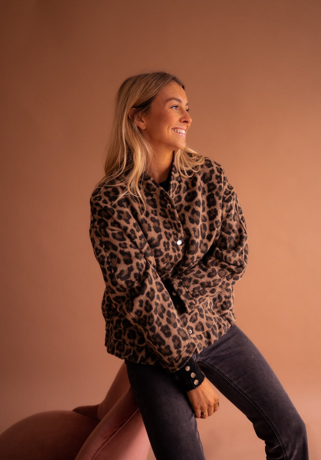 Sybil | Chic Leopard Print Button-Up Jacket
