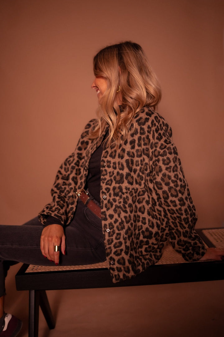 Sybil | Chic Leopard Print Button-Up Jacket
