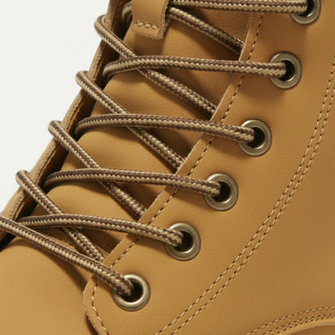 Margot | Stylish Wheat Lace-Up Work Boots Men