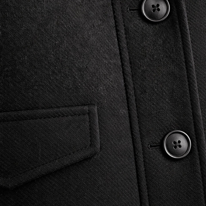 Margot | Stylish Men's Wool Blend Smart Coat With Button Closure