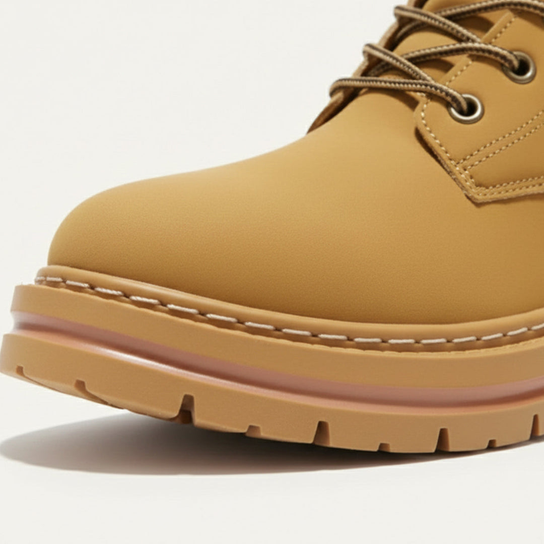 Margot | Stylish Wheat Lace-Up Work Boots Men