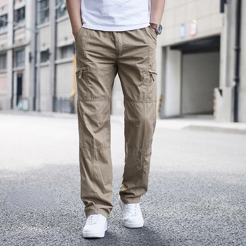 Freya | Stylish Organic Cotton Cargo Pants With Elastic Waist