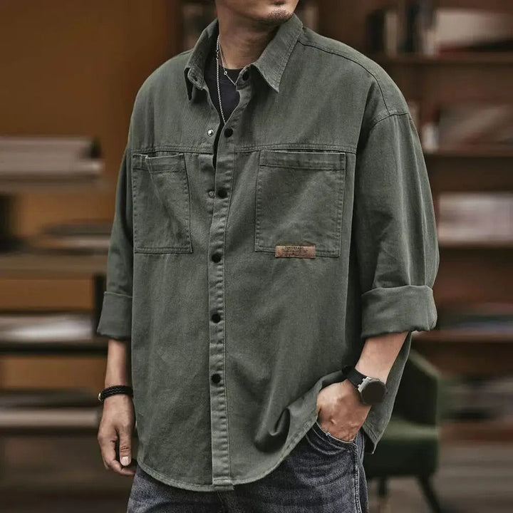 Sterling | Vintage Button-Up Shirt With Chest Pockets