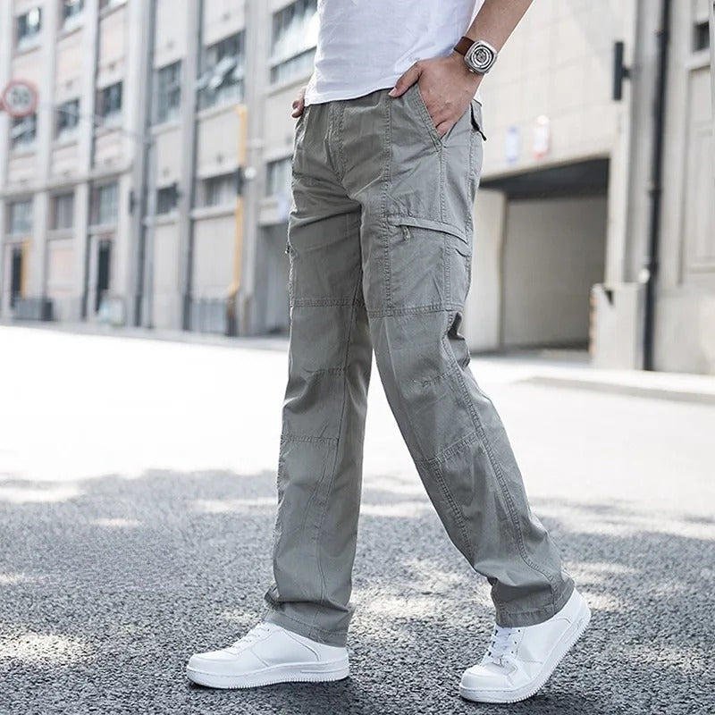 Freya | Stylish Organic Cotton Cargo Pants With Elastic Waist