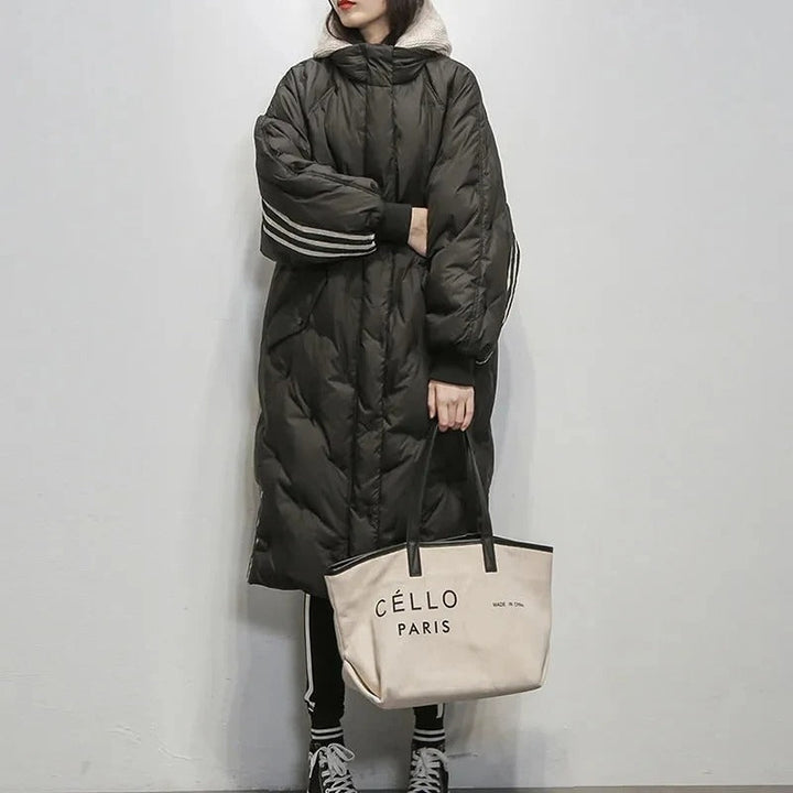 Claudia | Stylish Long Quilted Puffer Jacket Women - Oversized Fit