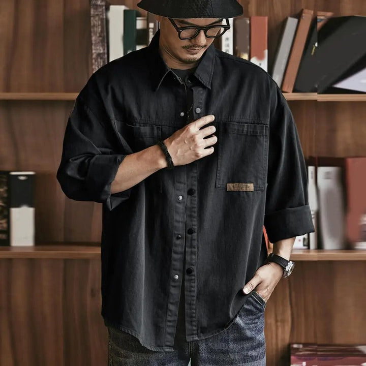 Sterling | Vintage Button-Up Shirt With Chest Pockets