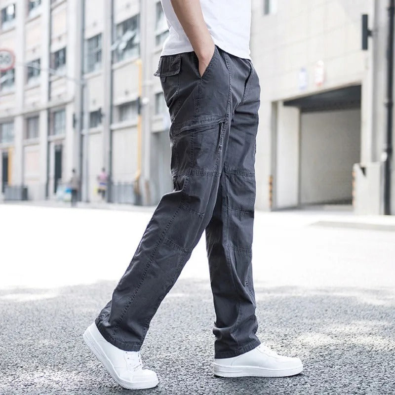 Freya | Stylish Organic Cotton Cargo Pants With Elastic Waist