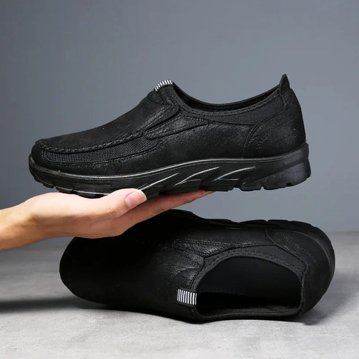 Aspen | Stylish Brown Leather Slip-On Loafers For Men