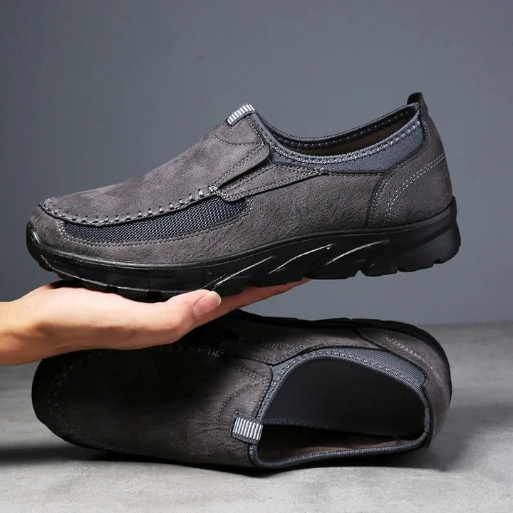Aspen | Stylish Brown Leather Slip-On Loafers For Men