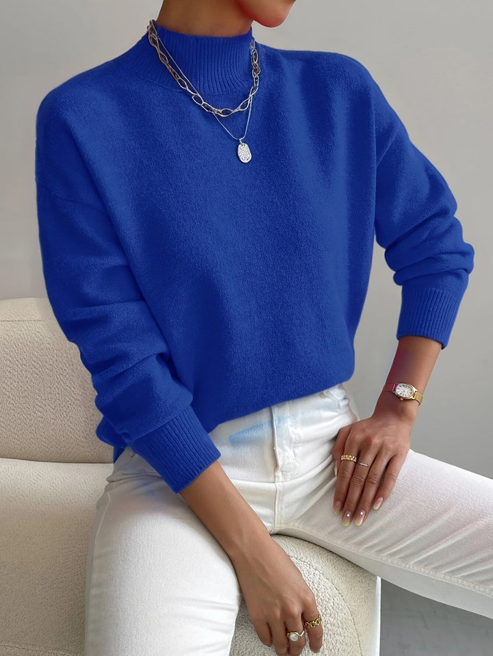 Amelia | Elegant Mock Neck Turtleneck Sweater