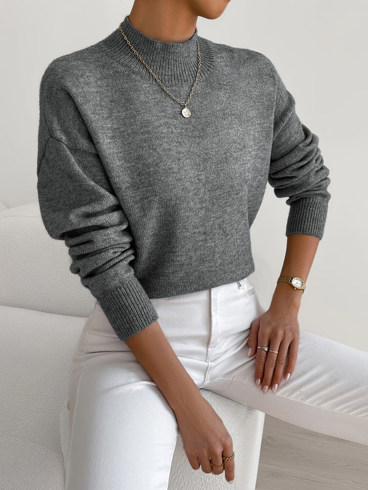Amelia | Elegant Mock Neck Turtleneck Sweater