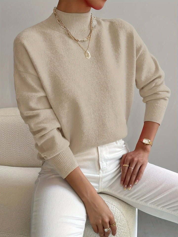 Amelia | Elegant Mock Neck Turtleneck Sweater