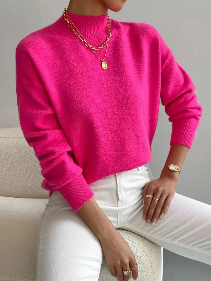 Amelia | Elegant Mock Neck Turtleneck Sweater