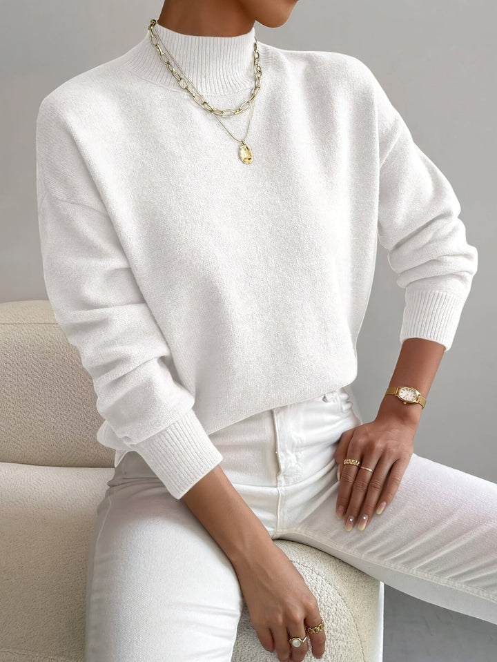 Amelia | Elegant Mock Neck Turtleneck Sweater