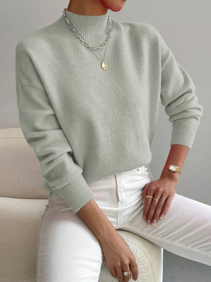 Amelia | Elegant Mock Neck Turtleneck Sweater