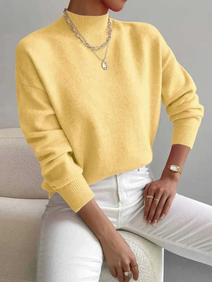Amelia | Elegant Mock Neck Turtleneck Sweater