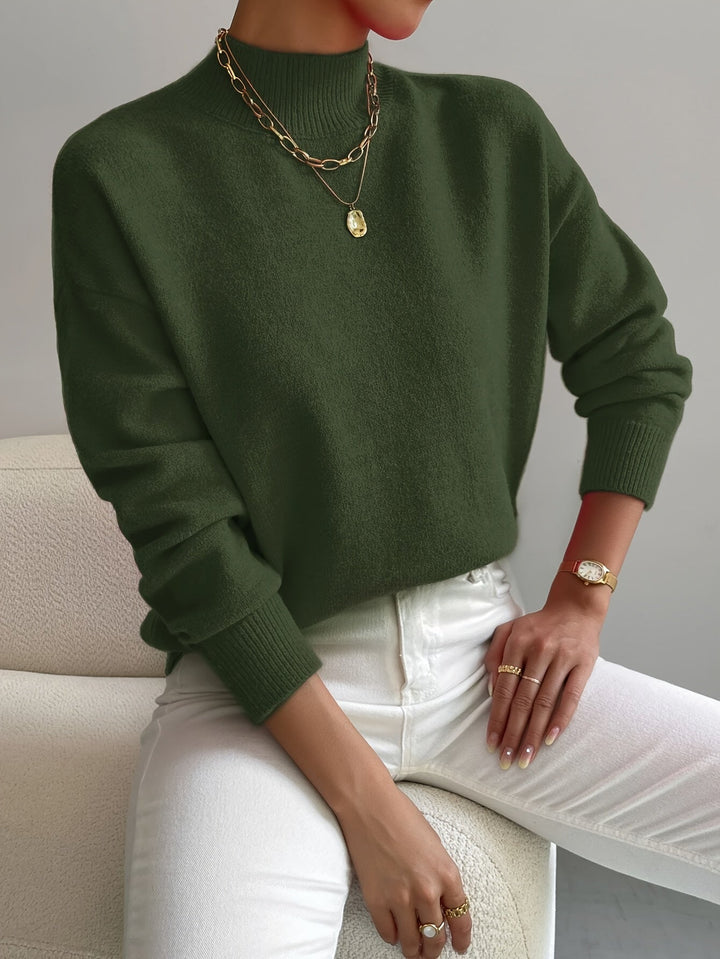 Amelia | Elegant Mock Neck Turtleneck Sweater