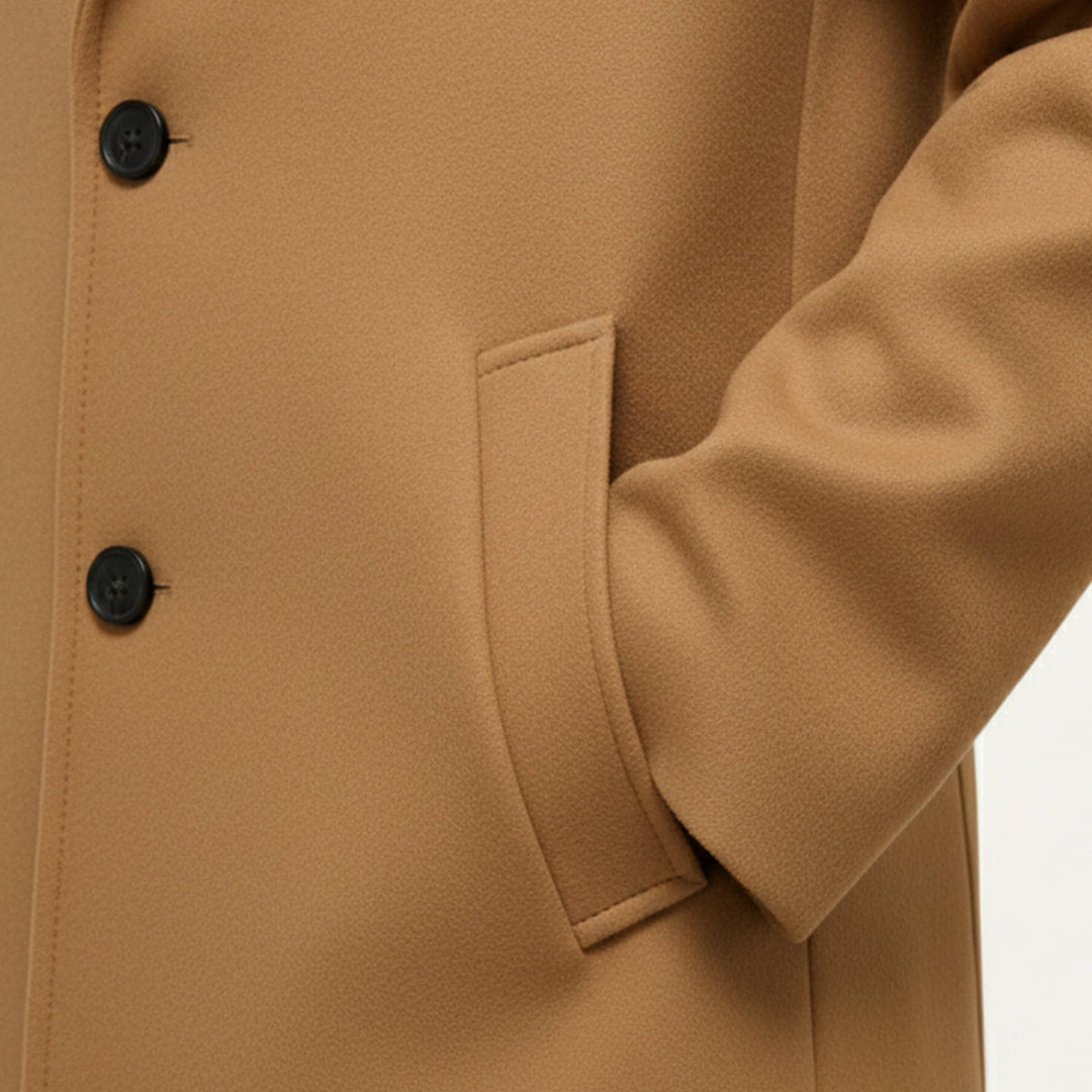 Serena | Elegant Classic Wool Winter Overcoat With Tailored Lapels