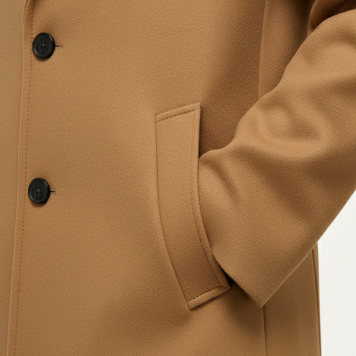 Serena | Elegant Classic Wool Winter Overcoat With Tailored Lapels