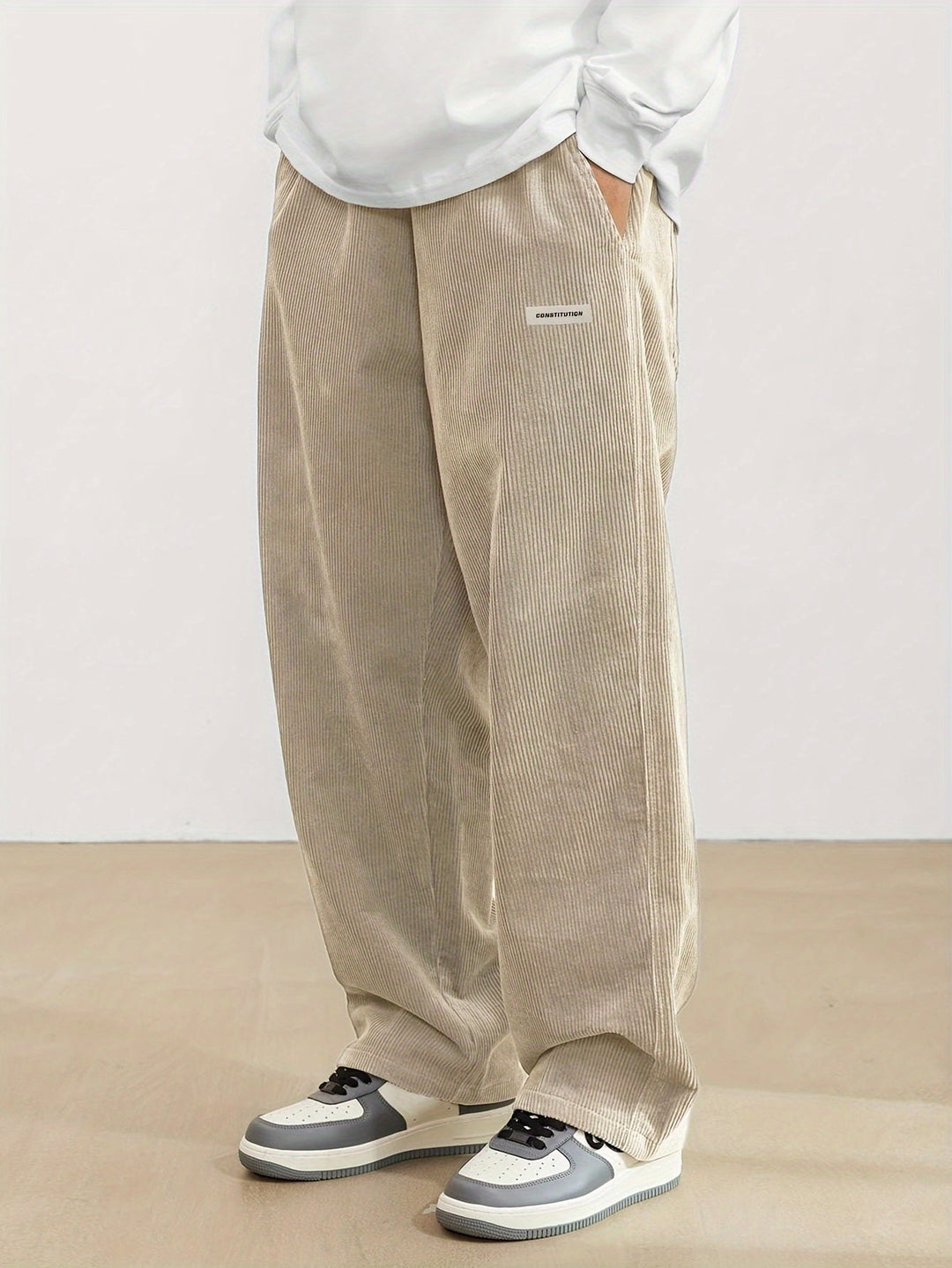 Stella | Stylish Wide Leg Corduroy Pants For Men