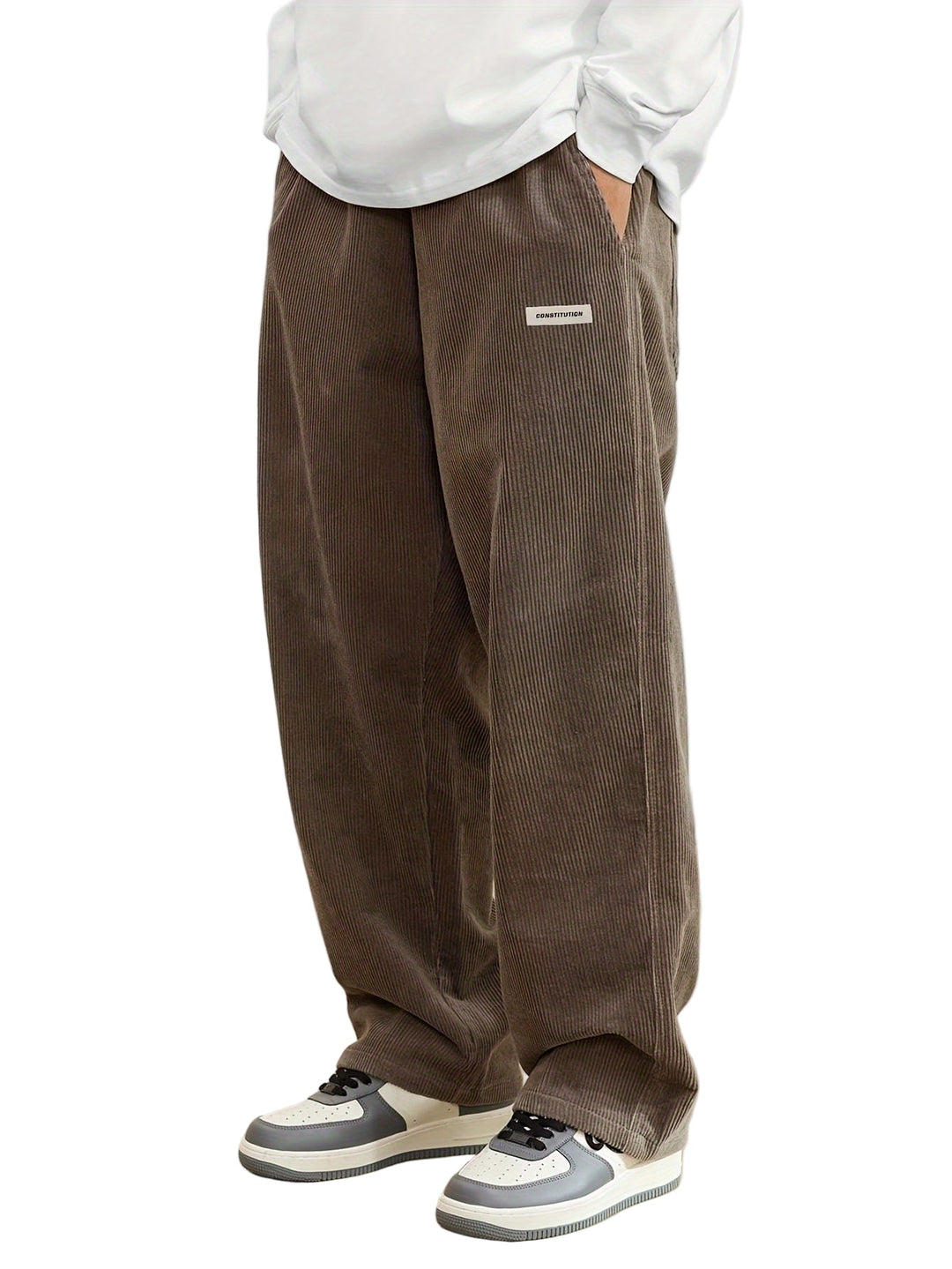 Stella | Stylish Wide Leg Corduroy Pants For Men