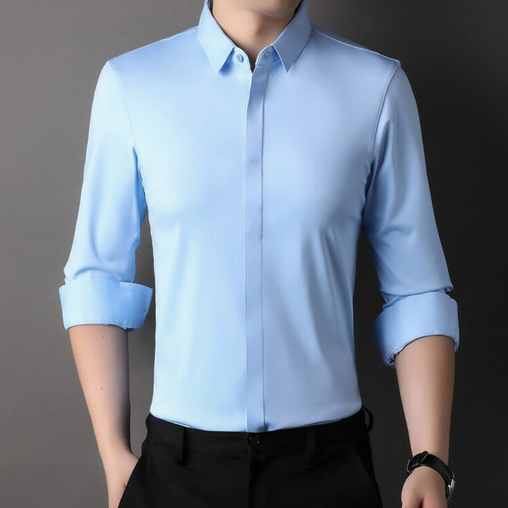 Lily | Sleek Light Blue Dress Shirt For Men