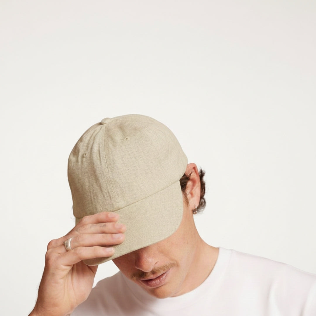Camden | Classic Linen Baseball Cap Unisex - Structured Fit