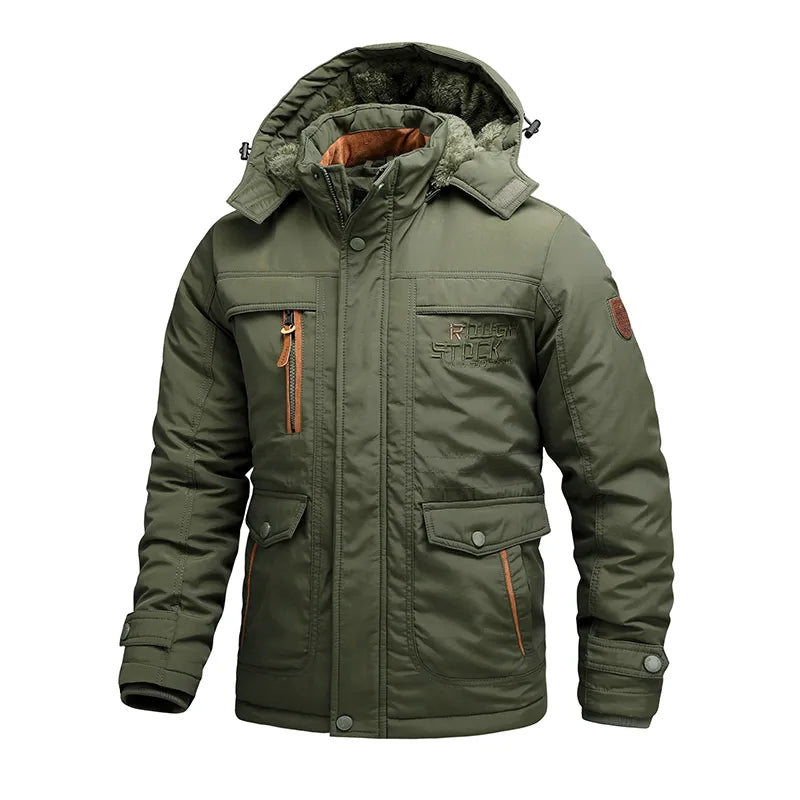 Phoebe | Stylish Men's Hooded Parka With Multi Pocket Design