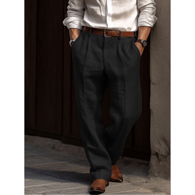 Evelyn | Elegant Men's Wide Leg Pleated Trousers