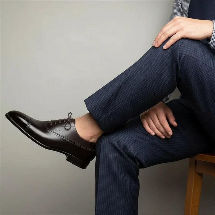 Cordelia | Elegant Oxford Brogue Dress Shoes Men - Wedding Classic