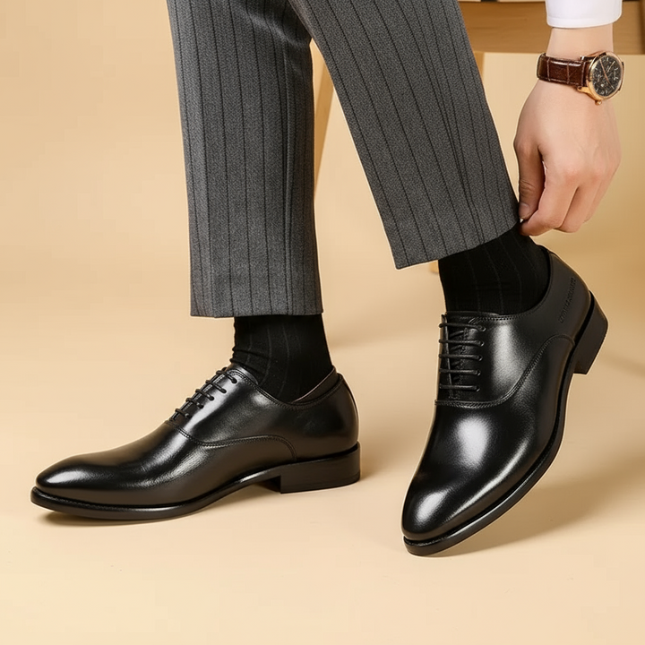 Ezra | Elegant Orthopedic Leather Oxford Dress Shoes