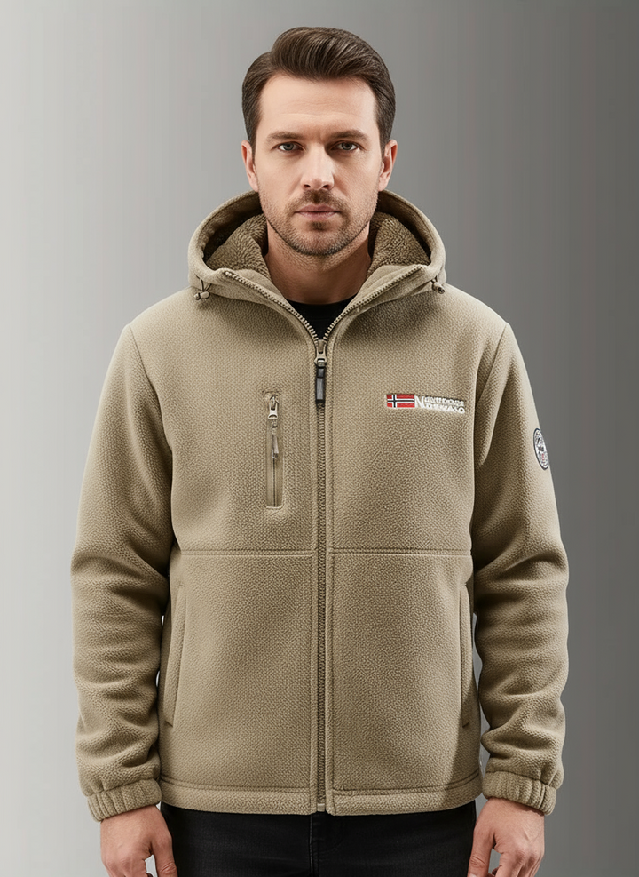 Bjorn | Stylish Hooded Fleece Winter Jacket Men - Warm & Durable