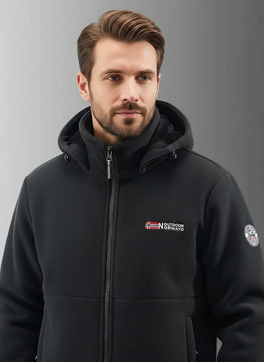 Bjorn | Stylish Hooded Fleece Winter Jacket Men - Warm & Durable
