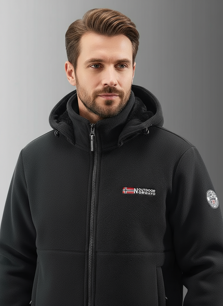 Bjorn | Stylish Hooded Fleece Winter Jacket Men - Warm & Durable